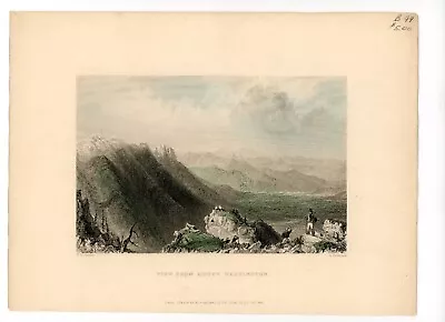 W.H. BARTLETT AMERICAN SCENERY View From Mt. Washington Hand Colored • $29.99