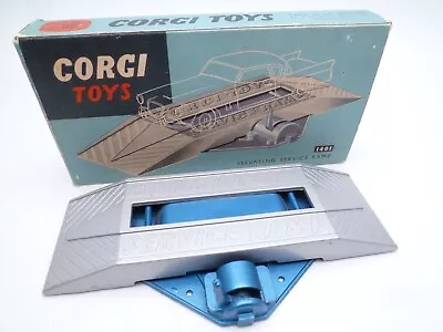 Vintage Corgi Toys 1401 Elevating Car Service Ramp In Original Box 1958-60 • $42.31