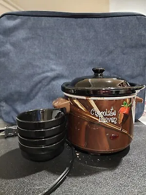 Vintage Chocolate Heaven Fondue Electric Pot Melting Pot • $10