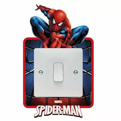 Spiderman Marvel Light Switch Surround Sticker Decal Kids Boys Girls Bedroom • £3.99