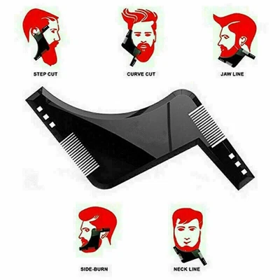 £2.65 • Buy Men Beard Comb Shaping Tool Styling Template Shaper Stencil Symmetry Trimming