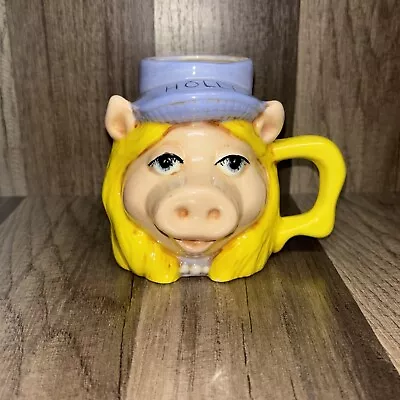 VTG Miss Piggy Mug Ceramic Henson Muppets Coffee Cup Personalized Name Holly • $10.99