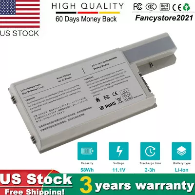 FOR Dell Latitude D820 D830 D531 Precision M4300 58Wh Laptop Battery DF192 CF623 • $15.99