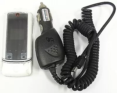 Motorola KRZR K1m - White And Silver ( Verizon ) Very Rare Flip Phone - Bundled • $29.74