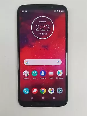 Motorola Moto Z3 64GB Black XT1929-17 (Verizon Unlocked) Discounted ZW8515 • $69.78