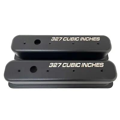 Small Block Chevy 327 Vortec Center Bolt Tall Valve Covers Black • $199