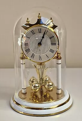 £55 • Buy Vintage Acctim Quartz Anniversary Clock Glass Dome - Excellent Condition