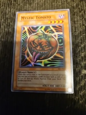 5DS1-EN017 Yugioh! MYSTIC TOMATO 1st Edition EFFECT Monster Card Near Mint X1 • $3.36