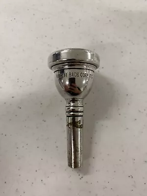 Vintage Vincent Bach Corp. 7C Silver Plated Trombone Mouthpiece NICE FREE SHIP • $119