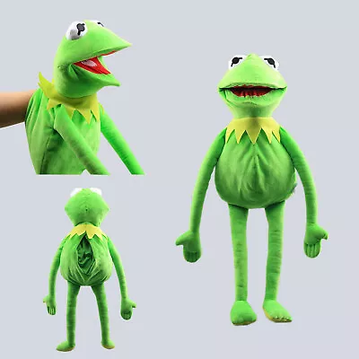 60cm Kermit The Frog Hand Puppet Full Body Muppet Plush Toy Prop Kids Gift • $29.97