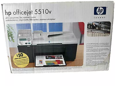 HP OfficeJet 5510v All-In-One Copier Scanner Fax Inkjet Printer New Sealed • $220