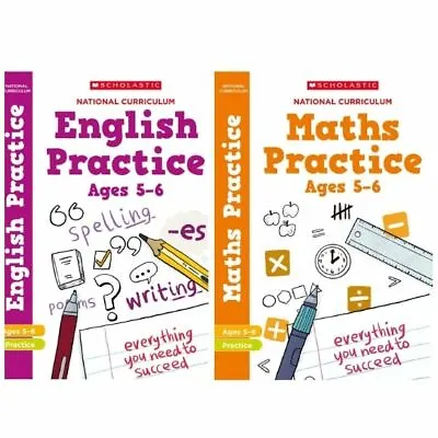 Scholastic Year 1 National Curriculum English & Maths Practice Book Pack • £11