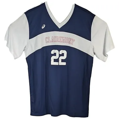 Clairemont Volleyball Training Practice Jersey Mens L Large Blue BT2684 Asics • $29.74