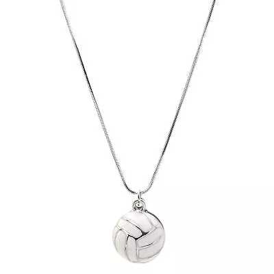 Striking White Volleyball Necklace • $20.50