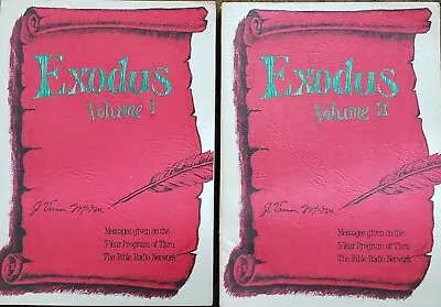  Exodus Vol I & II  J. Vernon McGee Rare Vtg 1980 2nd Print Pb Collect • $20