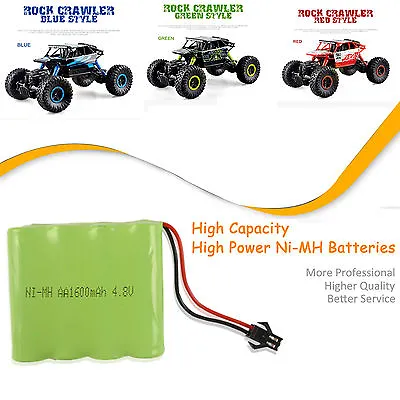 4.8V 1500mAH NI-MH Rechargeable Battery Pack For 1/18 2.4G Radio Remote Control • $9.99
