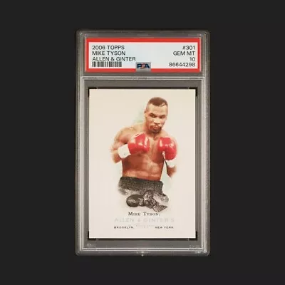 2006 Topps Allen & Ginter Iron Mike Tyson #301 PSA 10 GEM MT • $139.99