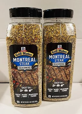 2-Pack ~ McCormick Grill Mates MONTREAL STEAK SEASONING 29oz Each- 58 Oz Total • $27.98