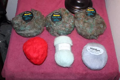 Elann Neveda La Gran Eite Mohair Yarn Lot Of 6 Skeins • $30