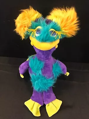 Manhattan Toy Galoompagalots Monster Plush Stuffed Animal Yellow Purple 16” • $31.50