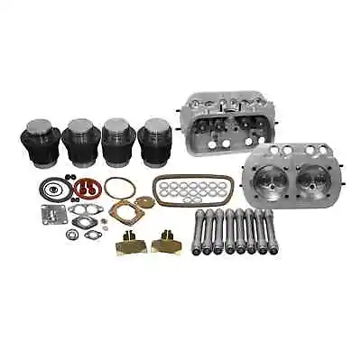 VW 1600 SINGLE PORT TOP END REBUILD KIT 85.5mm Pistons WITH STOCK HEADS • $710.95