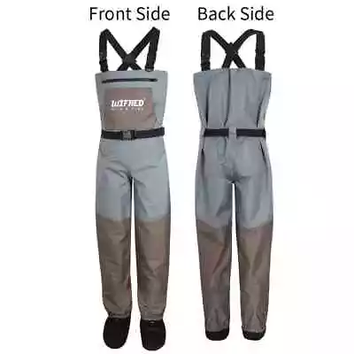 BrandNew Fly Fishing Chest Waders Breathable Waterproof Stocking Foot Size Large • $85