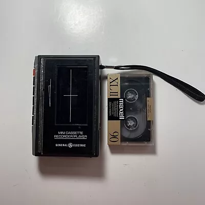 General Electric GE 3-5303A Vtg Mini Cassette Standard Tape Recorder Player Read • $25