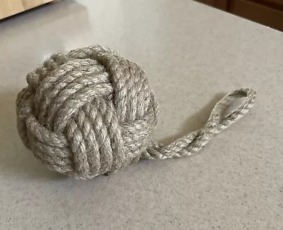 Monkey Fist Rope Knot Ball Nautical Decor • $9.99