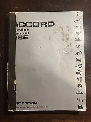 1985 HONDA ACCORD OEM Service Repair Manual. Pages Excellent. Binding Taped • $10