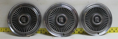 $89.21 • Buy Used OEM Set Of 3 Mopar 14  Hub Caps Wheel Covers 1958 Dodge Royal Lancer (4122)