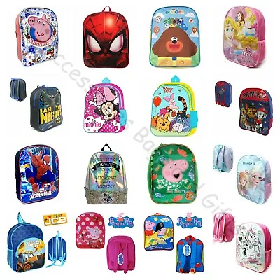 Girls Boys Kids Character Junior Toddlers Backpack School PE Bag Official Disney • £7.35