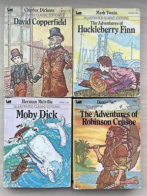 Lot Of 4 Moby Books Illustrated Classic Editions Vintage Mini Paperback Books • $15.99