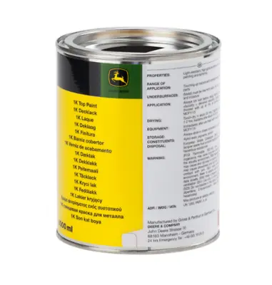 John Deere Black Paint 1L Tin For Mowers And Tractors  • £26