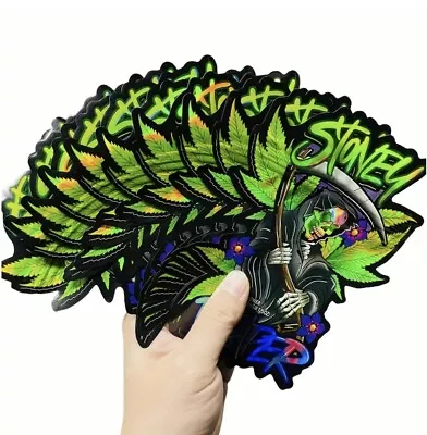 50 Premium Mylar Bags 3D Stoney Reaper Design (Perfect For 3.5g-7g) • $24.95