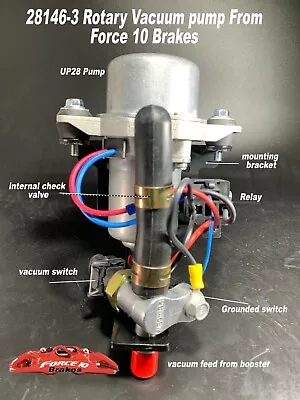 $249.75 • Buy Electric Rotary Vacuum Pump 12 V - Brake Booster Vacuum Pump -  Plug And Play 