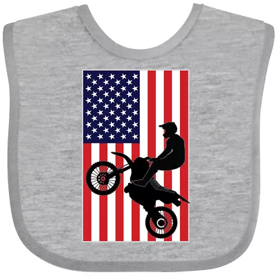 Inktastic Motocross BMX Sport Team Baby Bib Motorized Bike America Future Club • $13.99