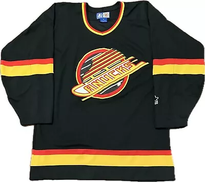 Vancouver Canucks Blank STARTER NHL Hockey Jersey Size M • $105