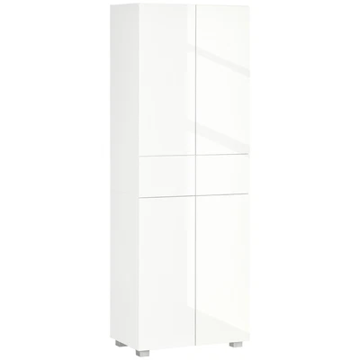 £149.99 • Buy HOMCOM Kitchen Cupboard Storage Cabinet Push Open Doors And Drawers, White
