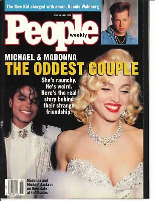 People Weekly Magazine April 15 1991 Madonna Michael Jackson Donnie Wahlberg • $19.99