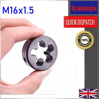 UK Metric Thread Cutting Die Right Hand M16 X1.5 Alloy Steel Round Engineer Tool • £6.08