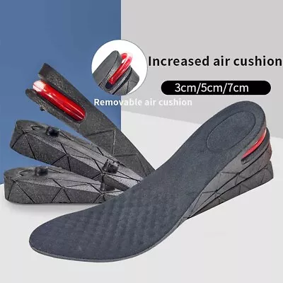 7cm Men Shoe Lift Insole Air Cushion Heel Insert Increase Height 3-Layer Taller • $9.23