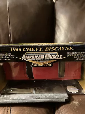 1966 Chev. Bis Coup 1/18DiecastRed American Muscle ErtlDoorHoodOpenDetailInteri • $40