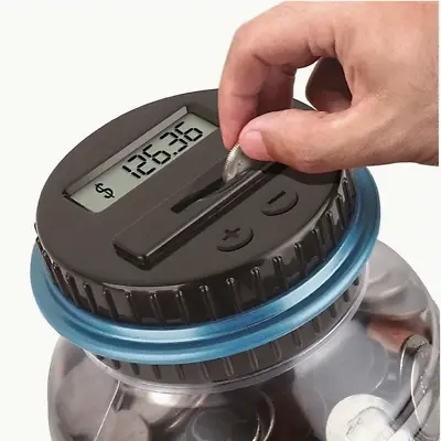 Electronic Digital Jar Piggy Coin($) Counter & Jar:Money Saving Box-Best Gift • $17