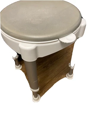 £5 • Buy Round Bath Shower Stool Swiveling Rotating Seat Adjustable Height Disability Aid