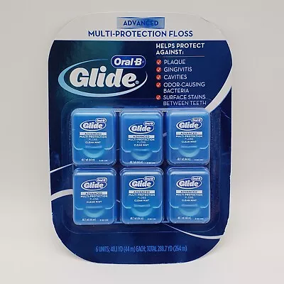 $13.99 • Buy ORAL B GLIDE PRO HEALTH ADVANCED SMOOTH GLIDE FLOSS 6 PACK 288.7 Yds 264m TOTAL