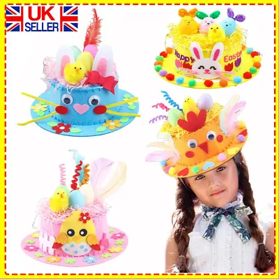 Easter Bonnet Kit - DIY Easter Hat For Kids Boys GirlsEaster Crafts Handmade HB • £7.54