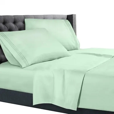 All Unique Sizes Brushed Soft Microfiber Hotel Bed Sheets Deep Pocket Sheet Set • $28.99