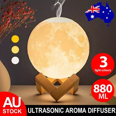 880ML Aroma Aromatherapy Diffuser LED Oil Ultrasonic Air Humidifier Purifier • $17.85