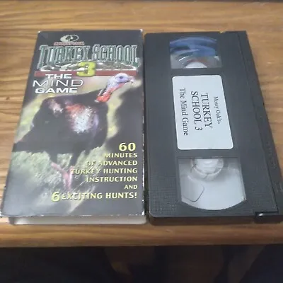 Turkey School 3 (2001) VHS  Turkey Hunting The Mind Game Mossy Oak • $4