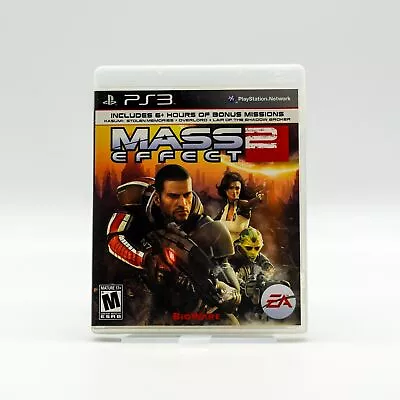 Playstation 3 PS3 Mass Effect 2 Video Game EA Bioware 2011 Tested Sci-Fi Shepard • $10.95